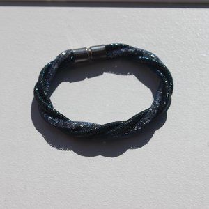 Blue Mesh Rope Bracelet